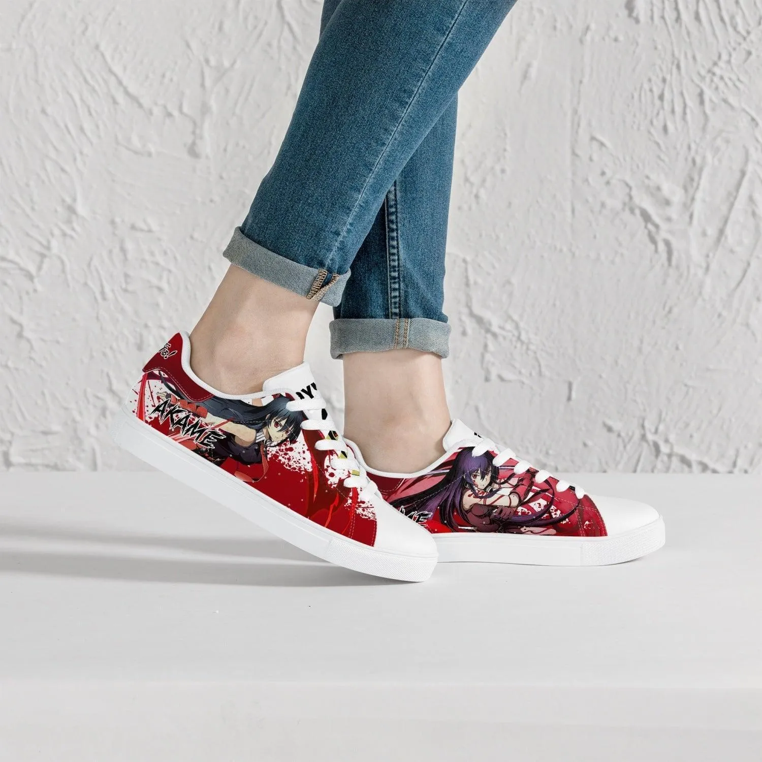 Akame Ga Kill Akame Skate Anime Shoes