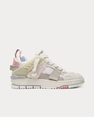 Area Patchwork Dark Beige / Light Pink Low Top Sneakers