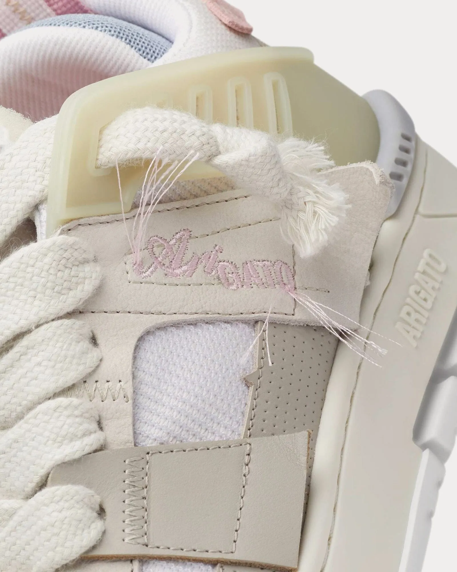 Area Patchwork Dark Beige / Light Pink Low Top Sneakers