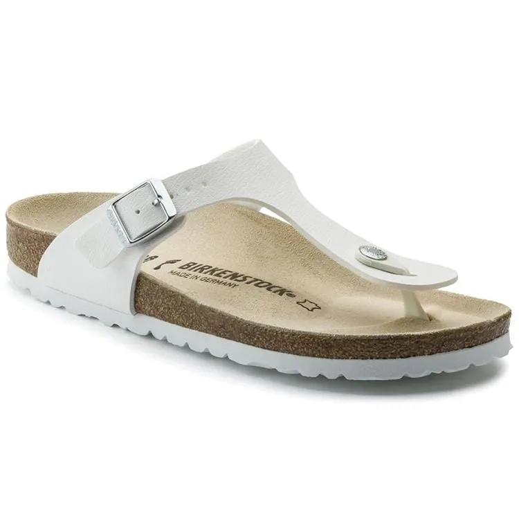 Birkenstock Gizeh Sandals- White Birko-Flor