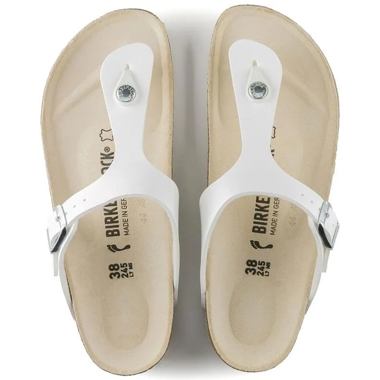 Birkenstock Gizeh Sandals- White Birko-Flor