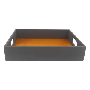 Boot Tray Orange Leather Durable Wood Board Compact Design
