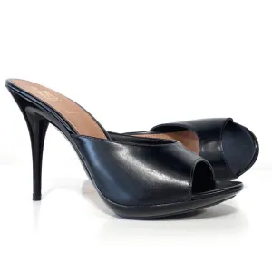 Carioca 5 Black Peep Toe Heels