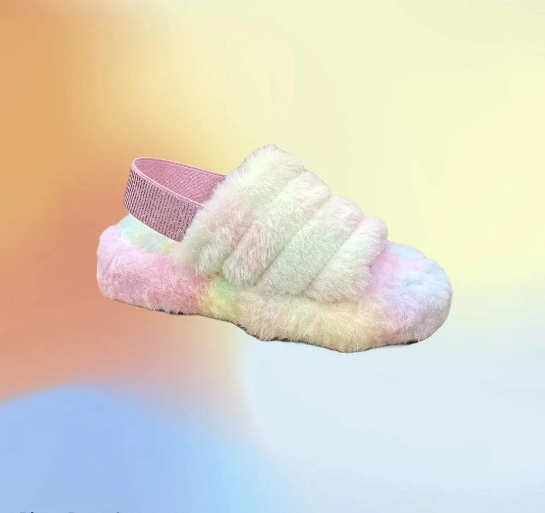 Casual Multi Fur Sandals