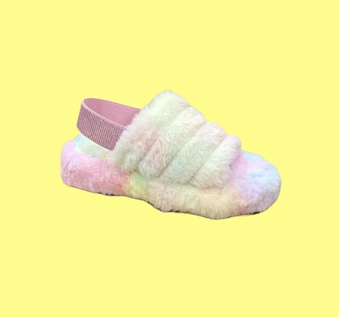 Casual Multi Fur Sandals