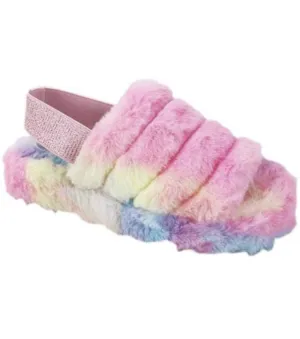 Casual Multi Fur Sandals