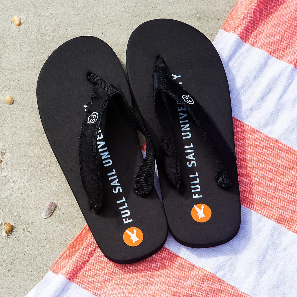 Children's Flip Flops - Black