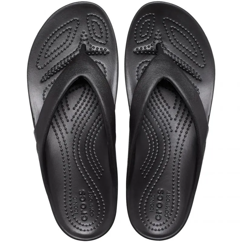 Crocs Womens Kadee II Flip Clog - Black