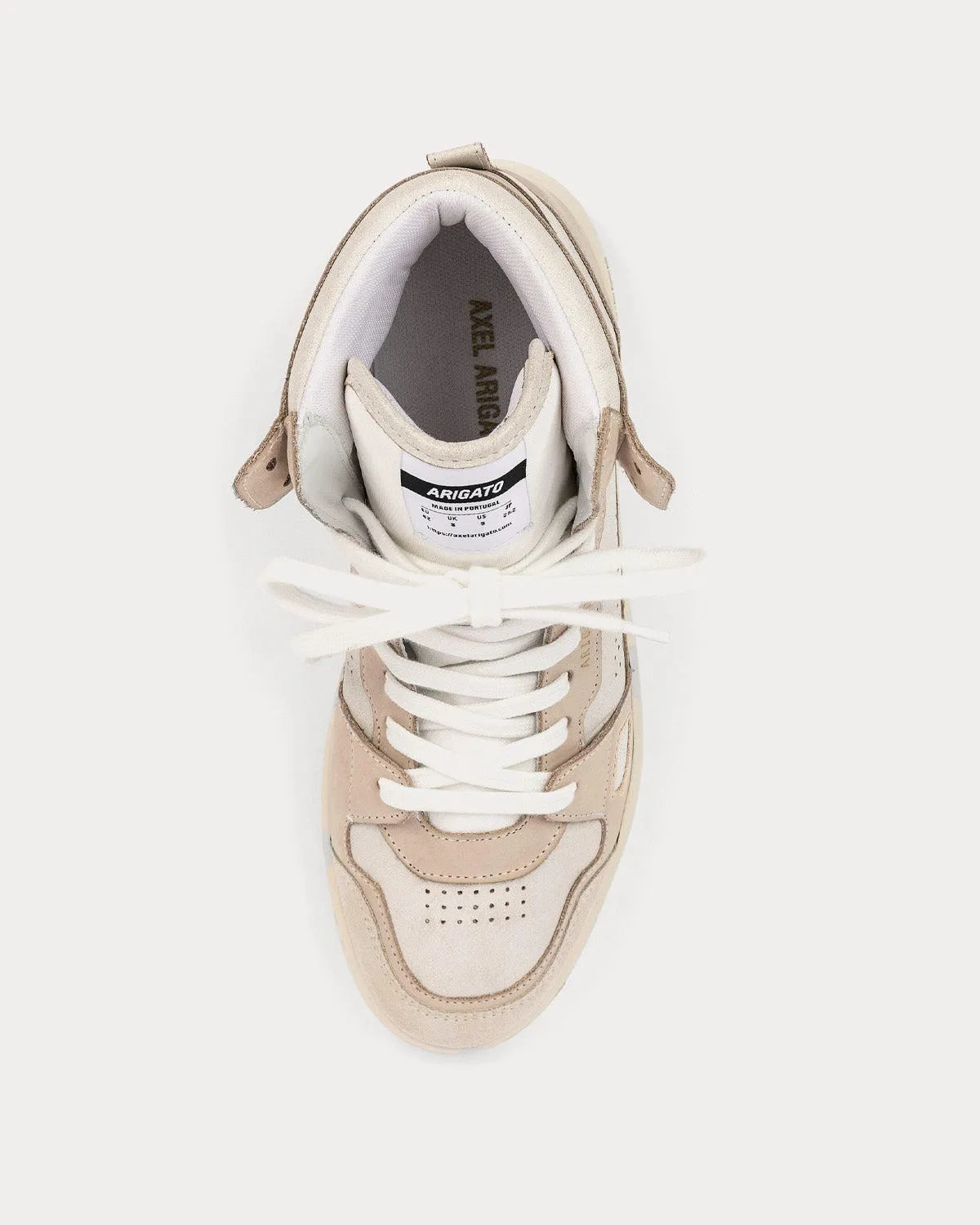 Dice Hi Beige High Top Sneakers