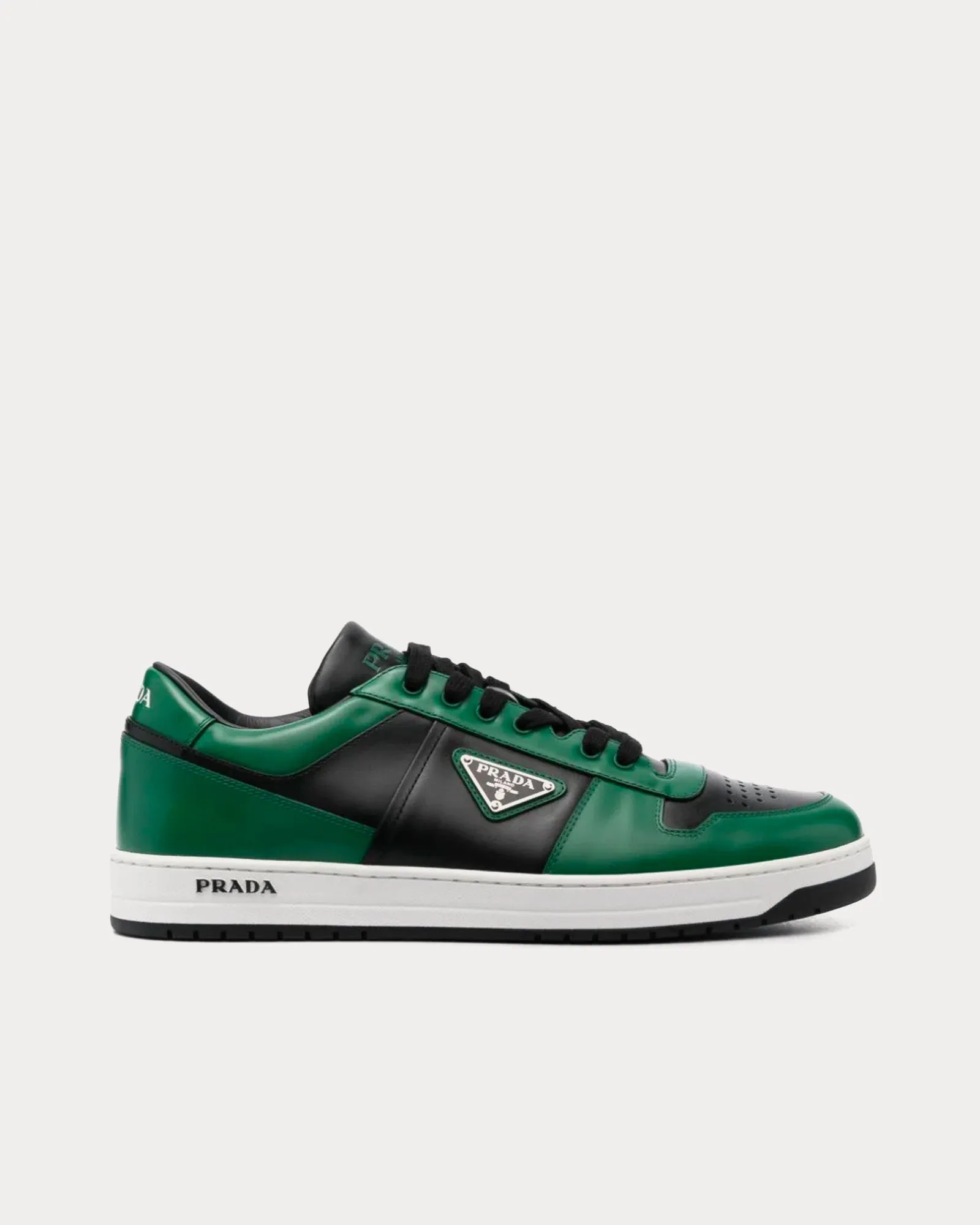 Downtown Leather Lime Green / Black Low Top Sneakers
