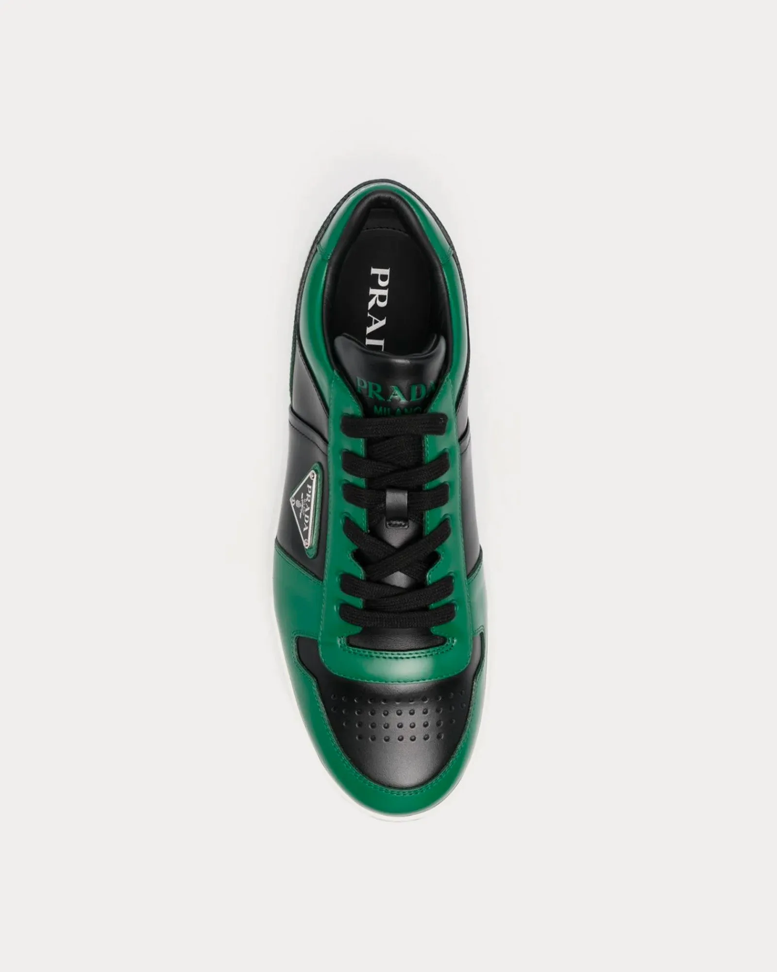 Downtown Leather Lime Green / Black Low Top Sneakers