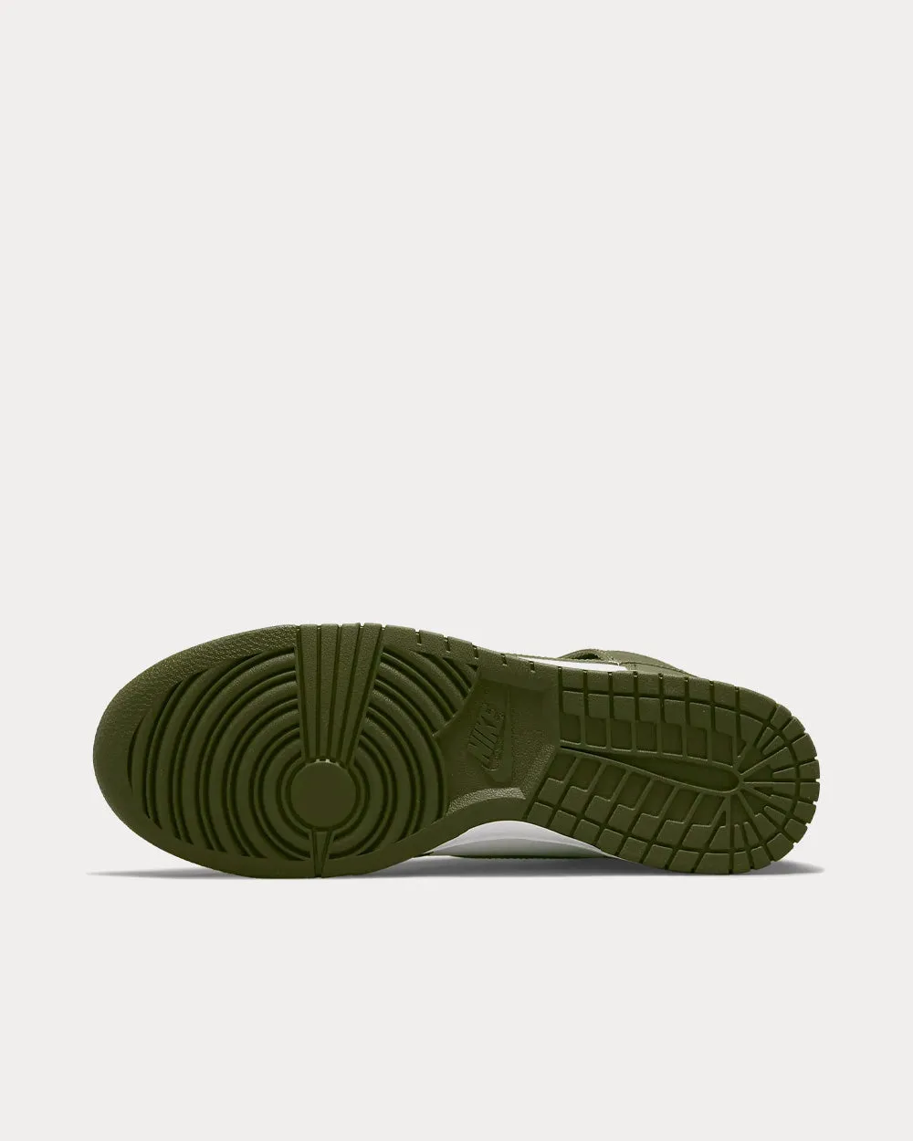 Dunk High Retro White / Cargo Khaki High Top Sneakers