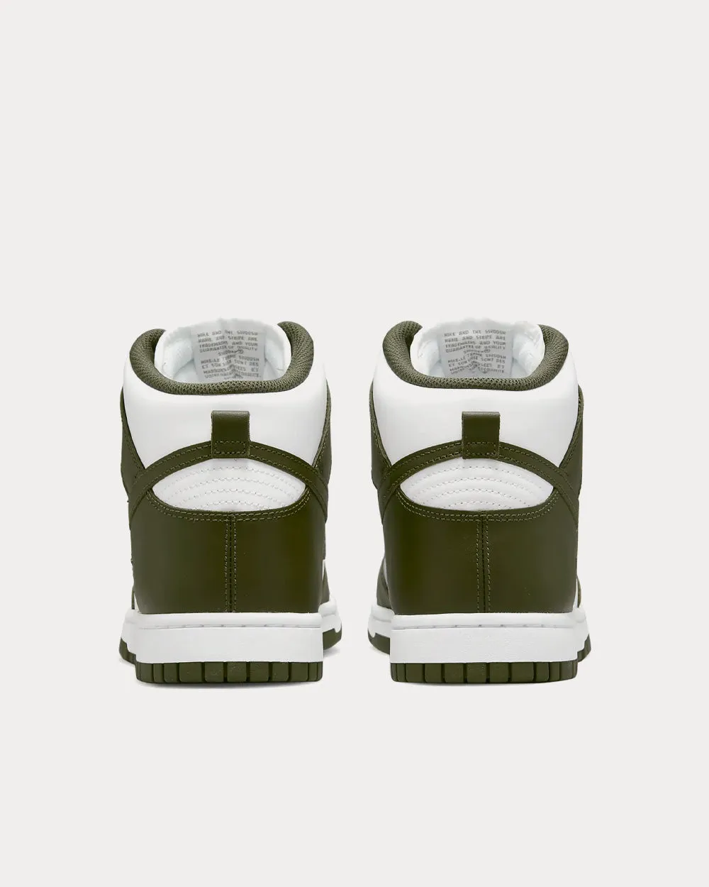 Dunk High Retro White / Cargo Khaki High Top Sneakers