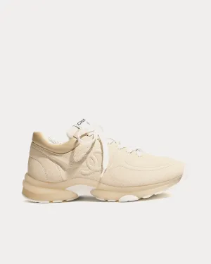 Fabric Light Beige Low Top Sneakers