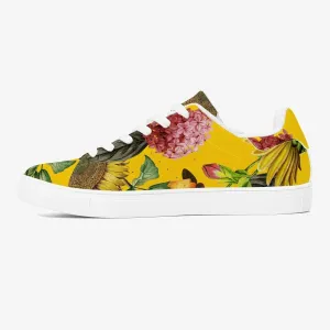Jacki Easlick Sunflowers Low-Top Leather Sneakers