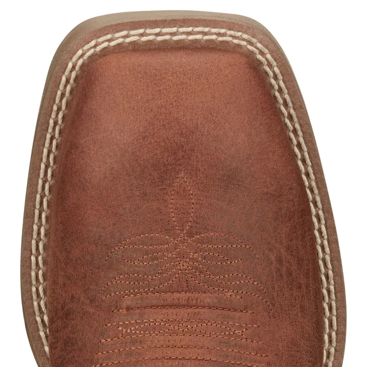 Justin Boots Women's Stampede Halter Roasted Cognac 11 In Top Square Toe Cowgirl Boot SE2800