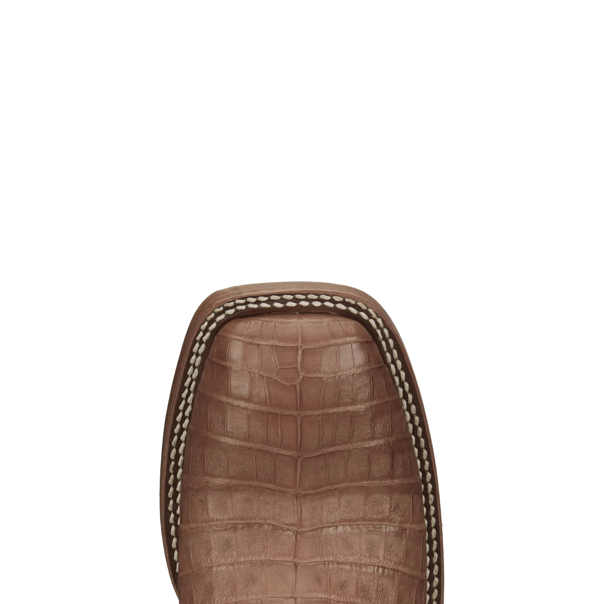 JUSTIN MEN'S HAGGARD BROWN CAIMAN WESTERN BOOTS - GR5706
