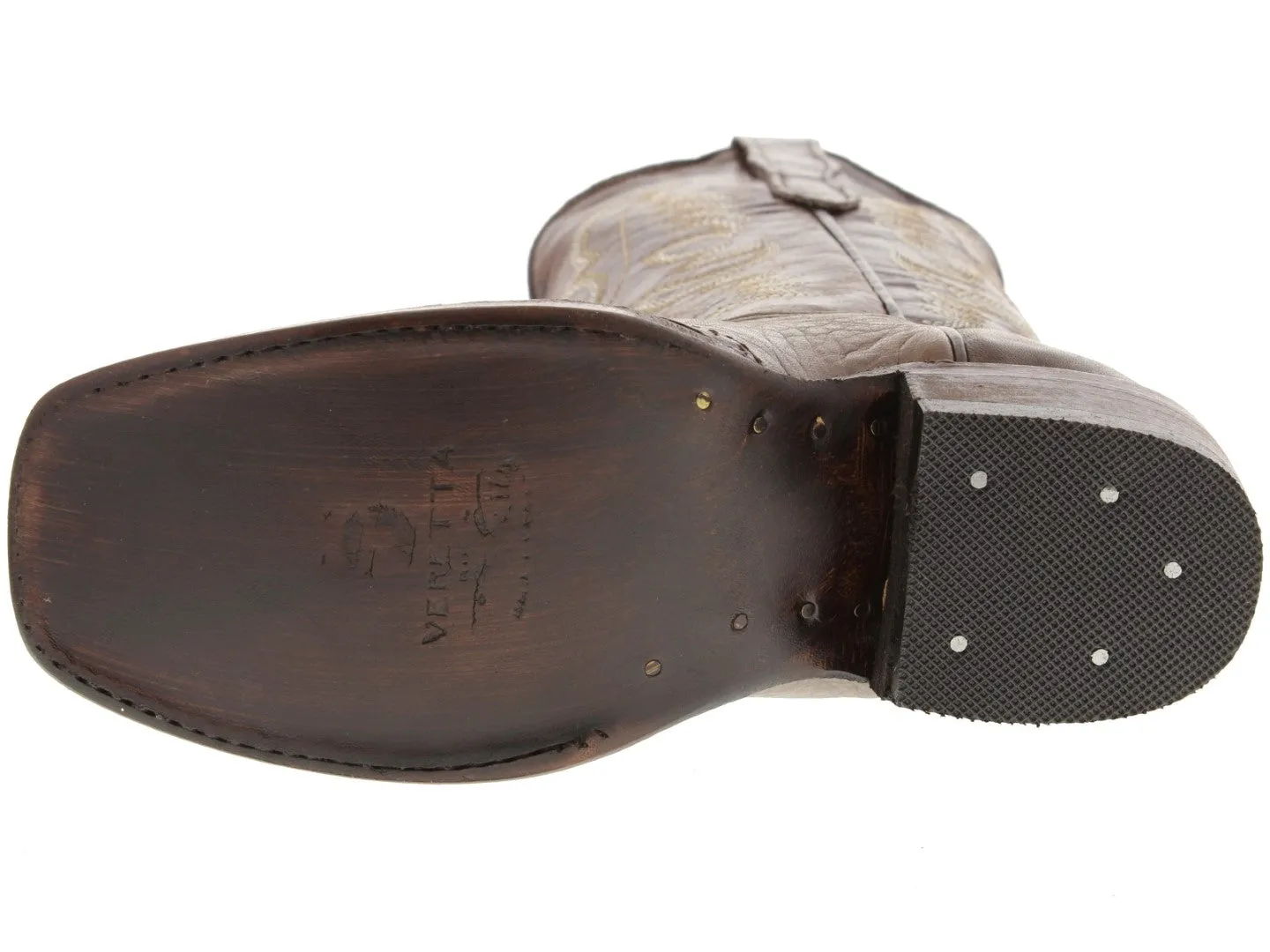 Kids Grizzly Soft Brown Western Cowboy Boots Leather - Square Toe