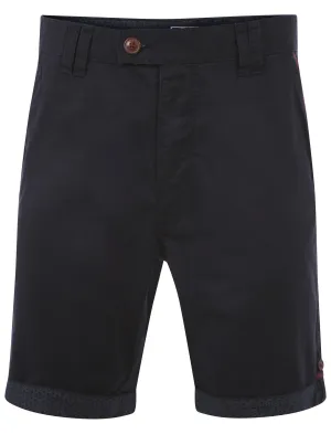 Le Shark Weller Navy Cotton Shorts