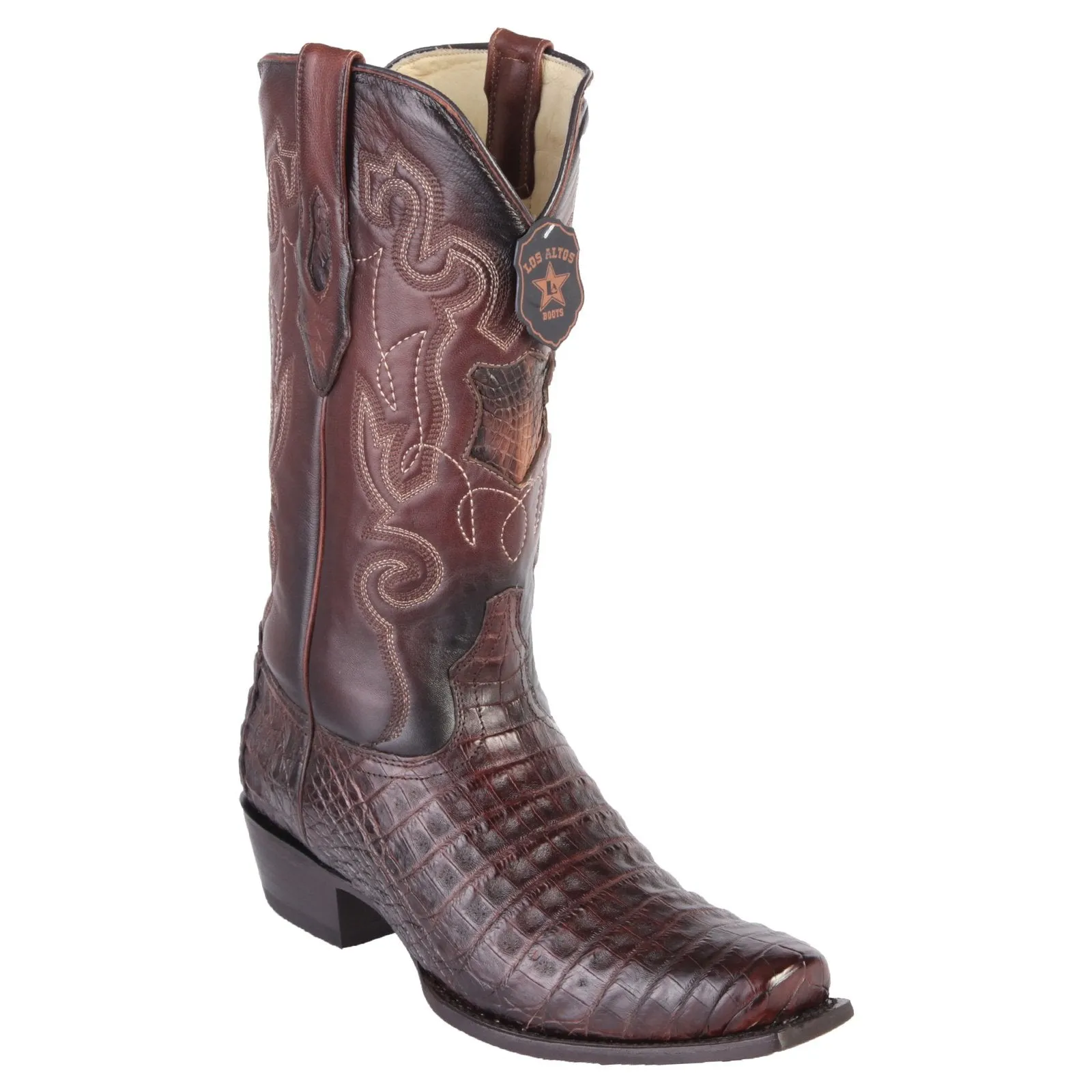 Los Altos Men's Caiman Belly Cowboy Boots 7-Toe