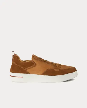 Newport Suede Calf Split Caramello Low Top Sneakers