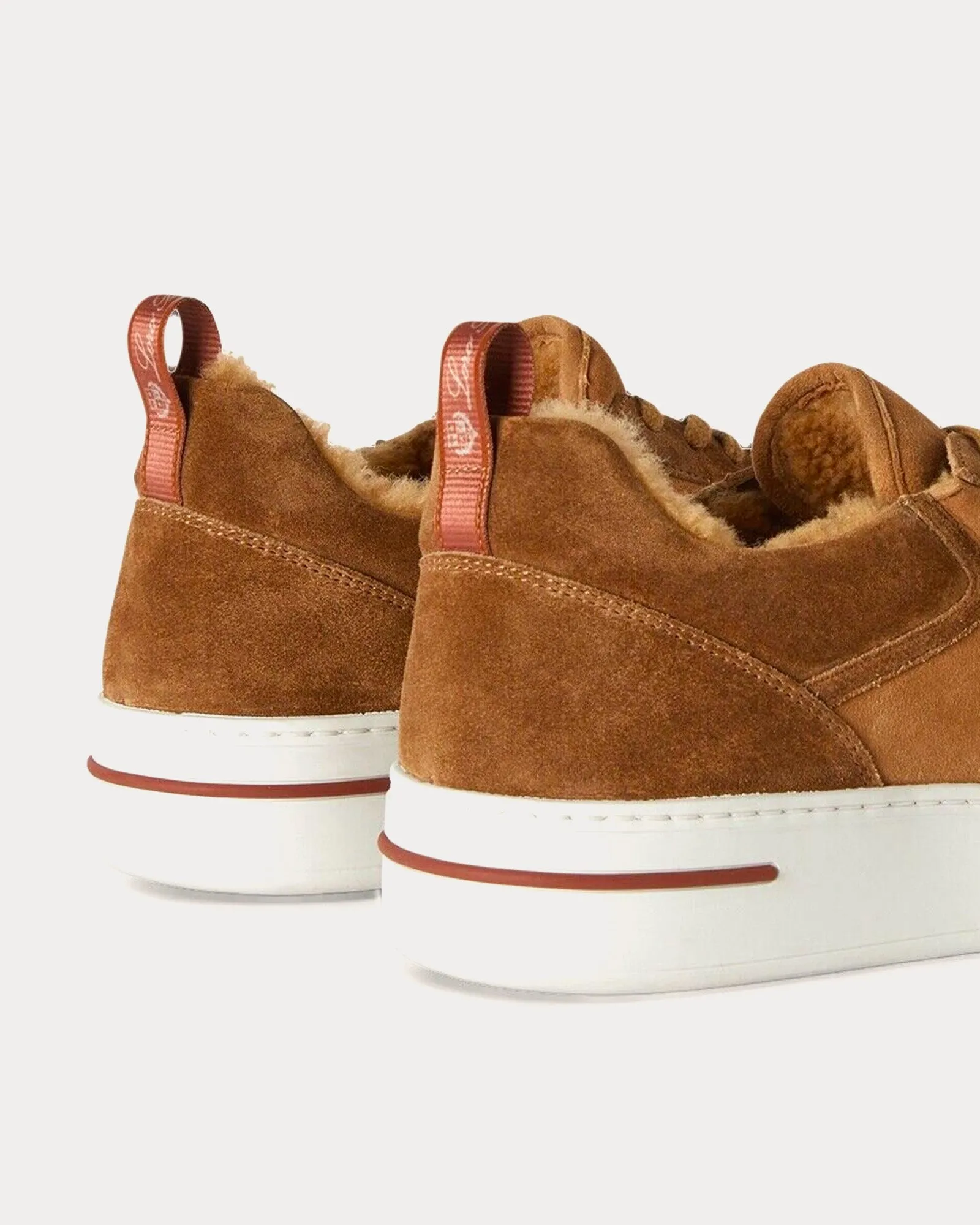 Newport Suede Calf Split Caramello Low Top Sneakers