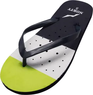 Norty GIRL'S 11-4 FLIP FLOP NAVY LIME   C1004G