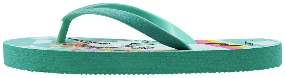 Norty Girls 11-4 Unicorn Flip Flop 22023B