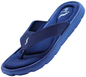 Norty Mens 8-13 Memory Foam Sandal Navy