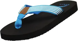 Norty WOMENS 5-10 SANDAL BLACK BLUE   12095