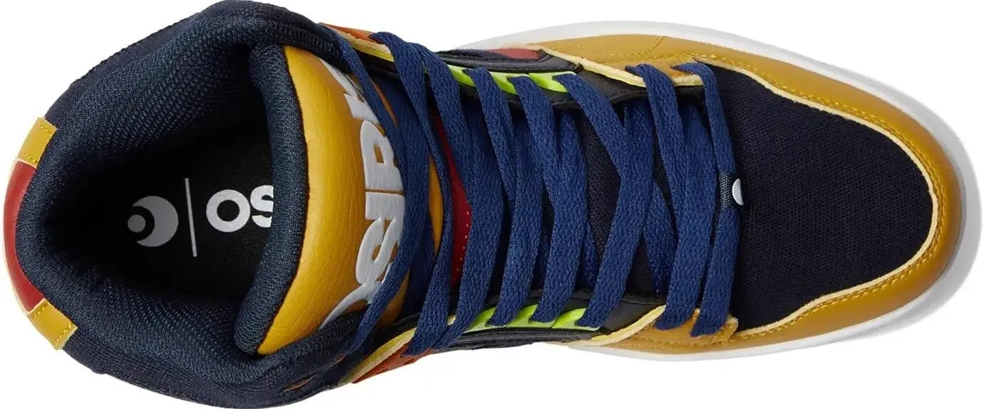Osiris NYC 83 CLK Tan Navy Red Mens Hi Top Skate Trainers