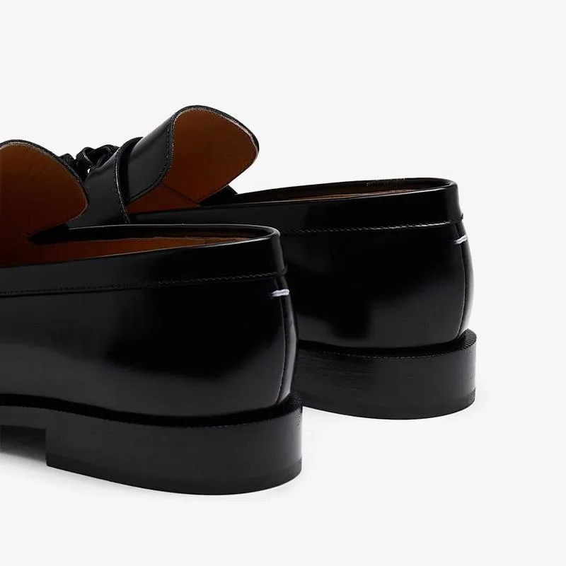 Patent Calfskin Black Loafers Unisex