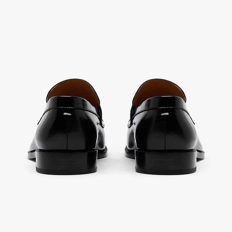 Patent Calfskin Black Loafers Unisex