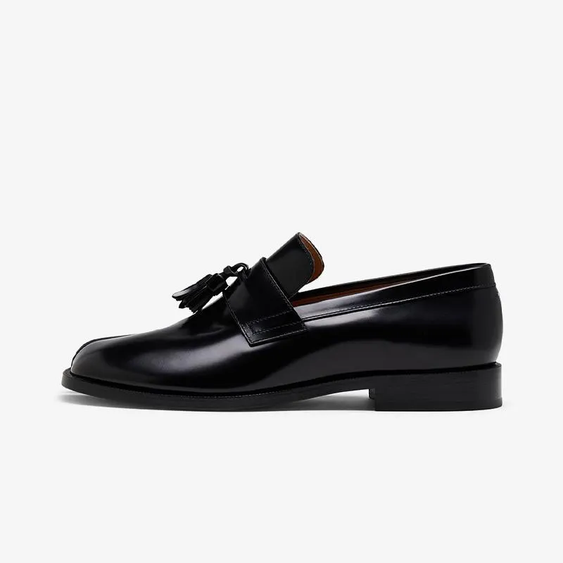 Patent Calfskin Black Loafers Unisex
