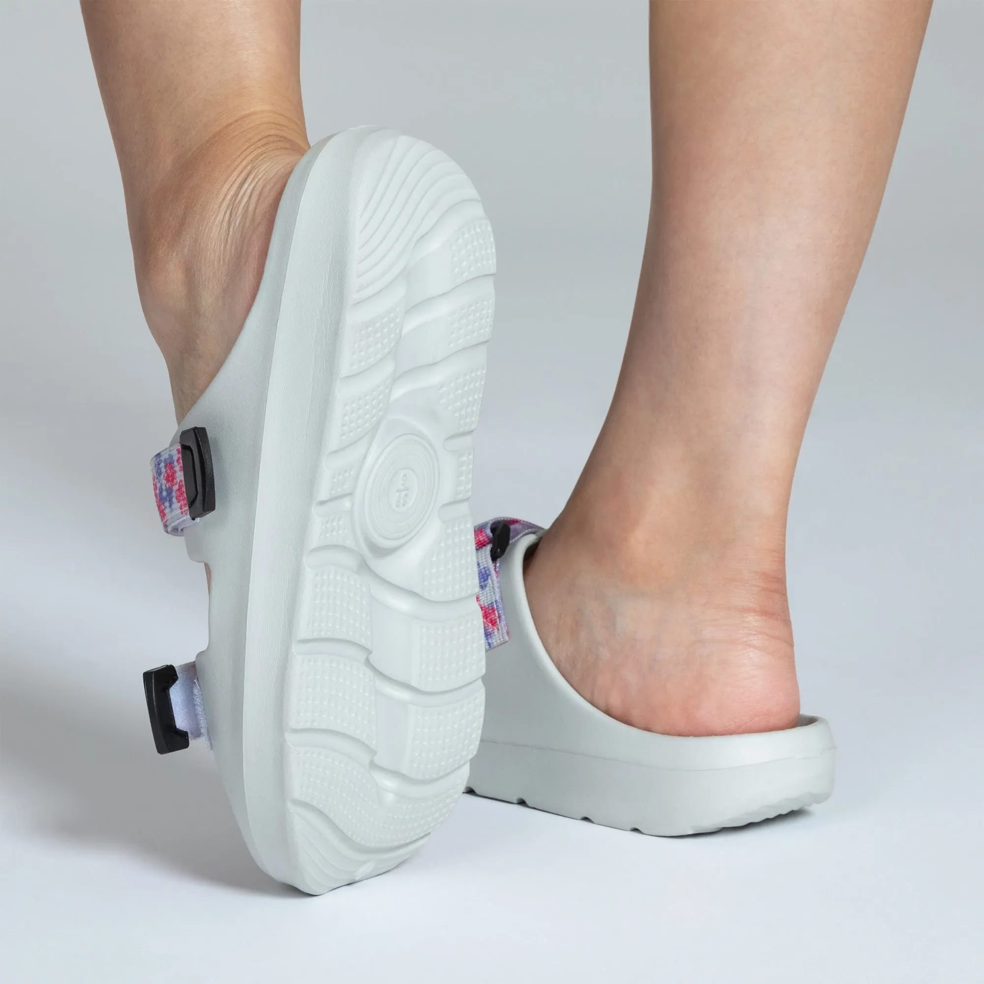Paw Prints Velcro Slide Sandals