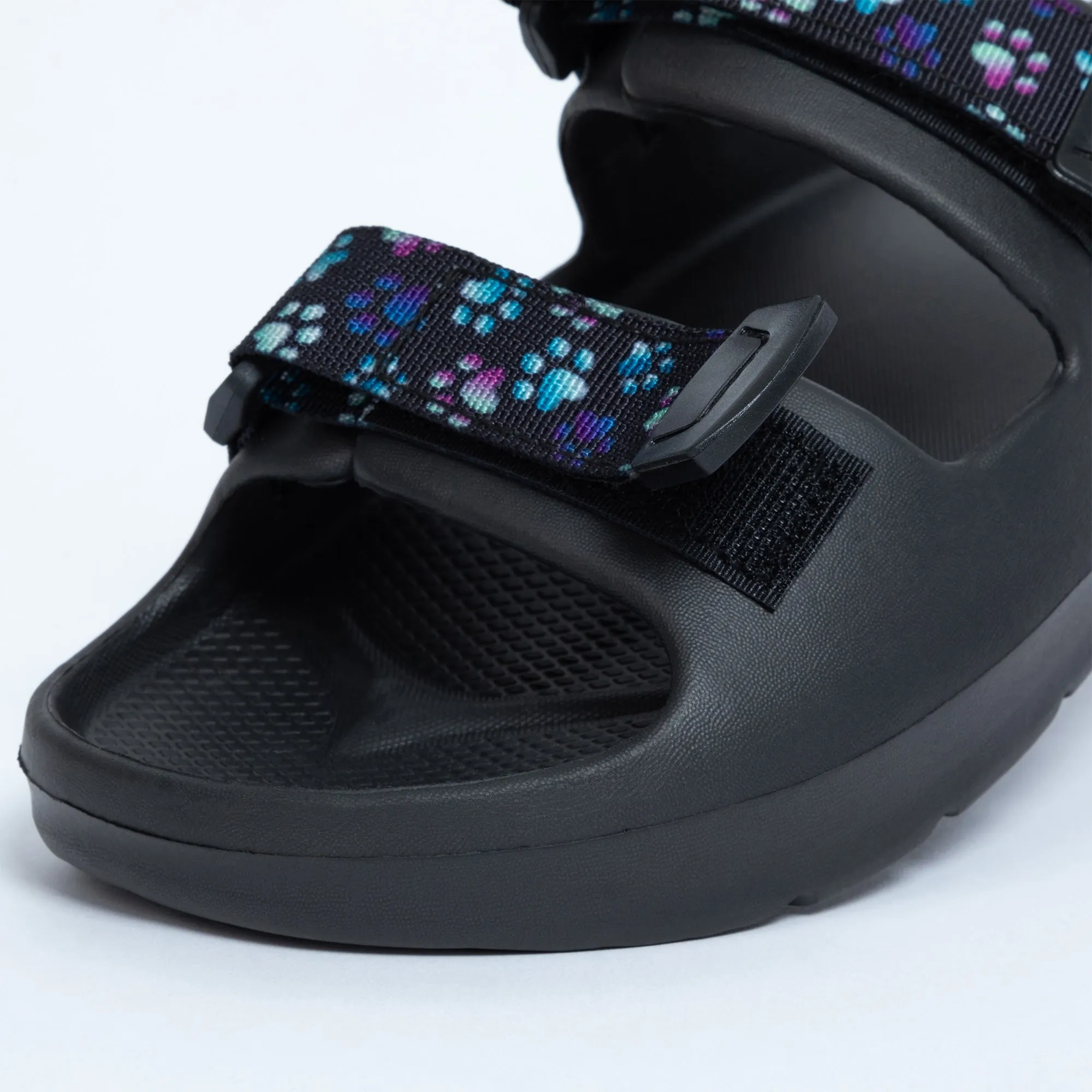 Paw Prints Velcro Slide Sandals