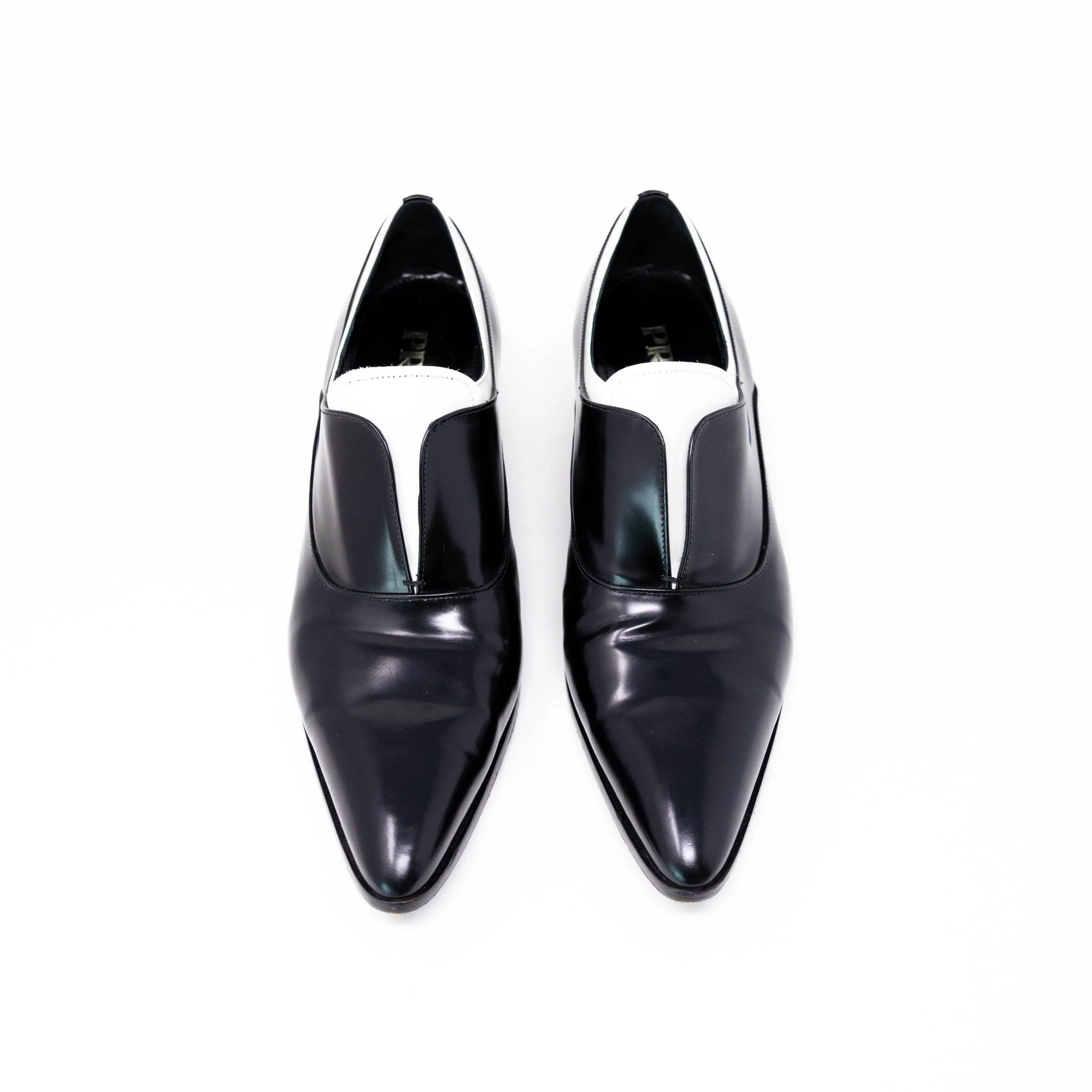 Prada Black Oxford Loafers 38.5