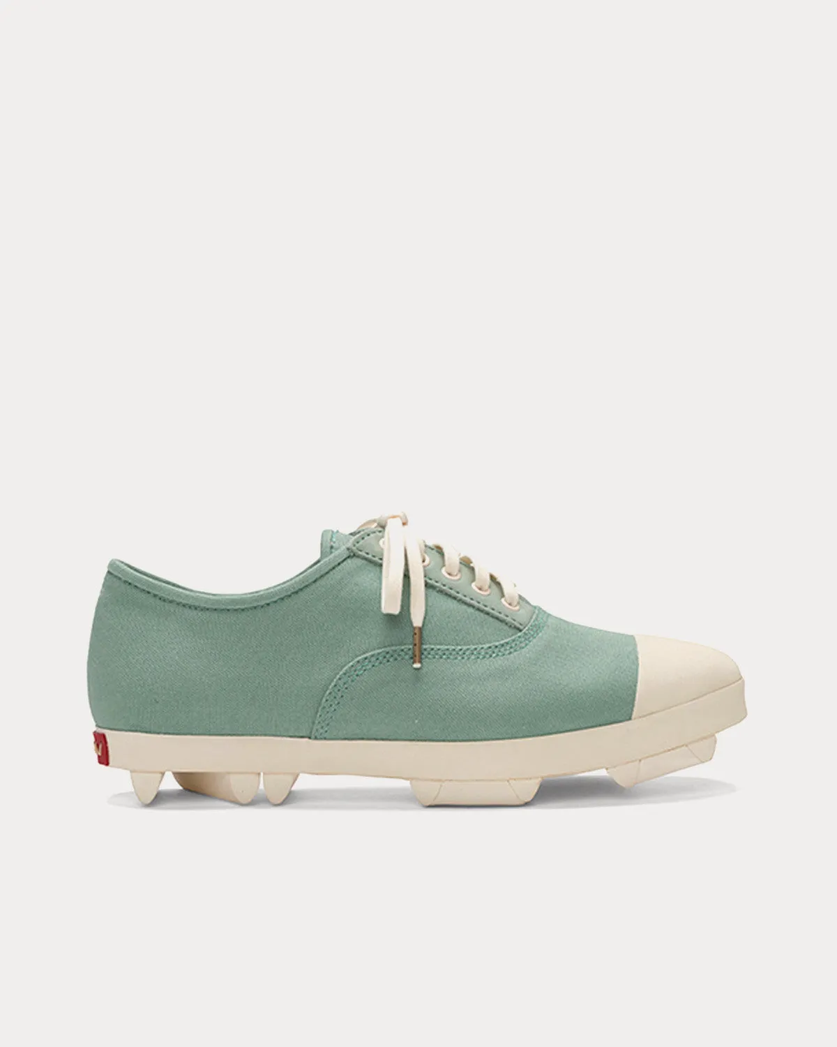 P.T.U. Trainer Canvas Light Green Low Top Sneakers