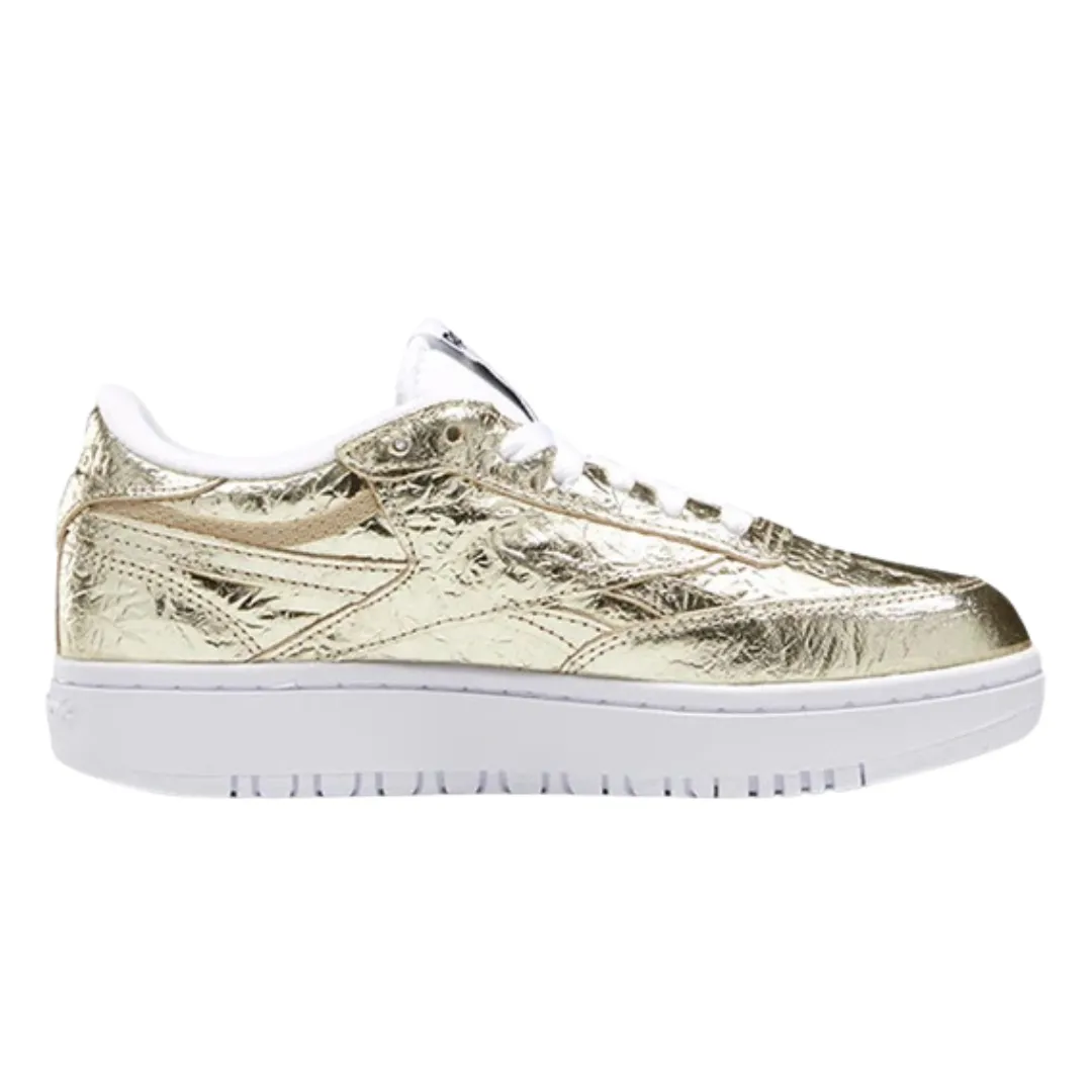 Reebok - Women's Club C Double Skateboarding Shoes - Gold