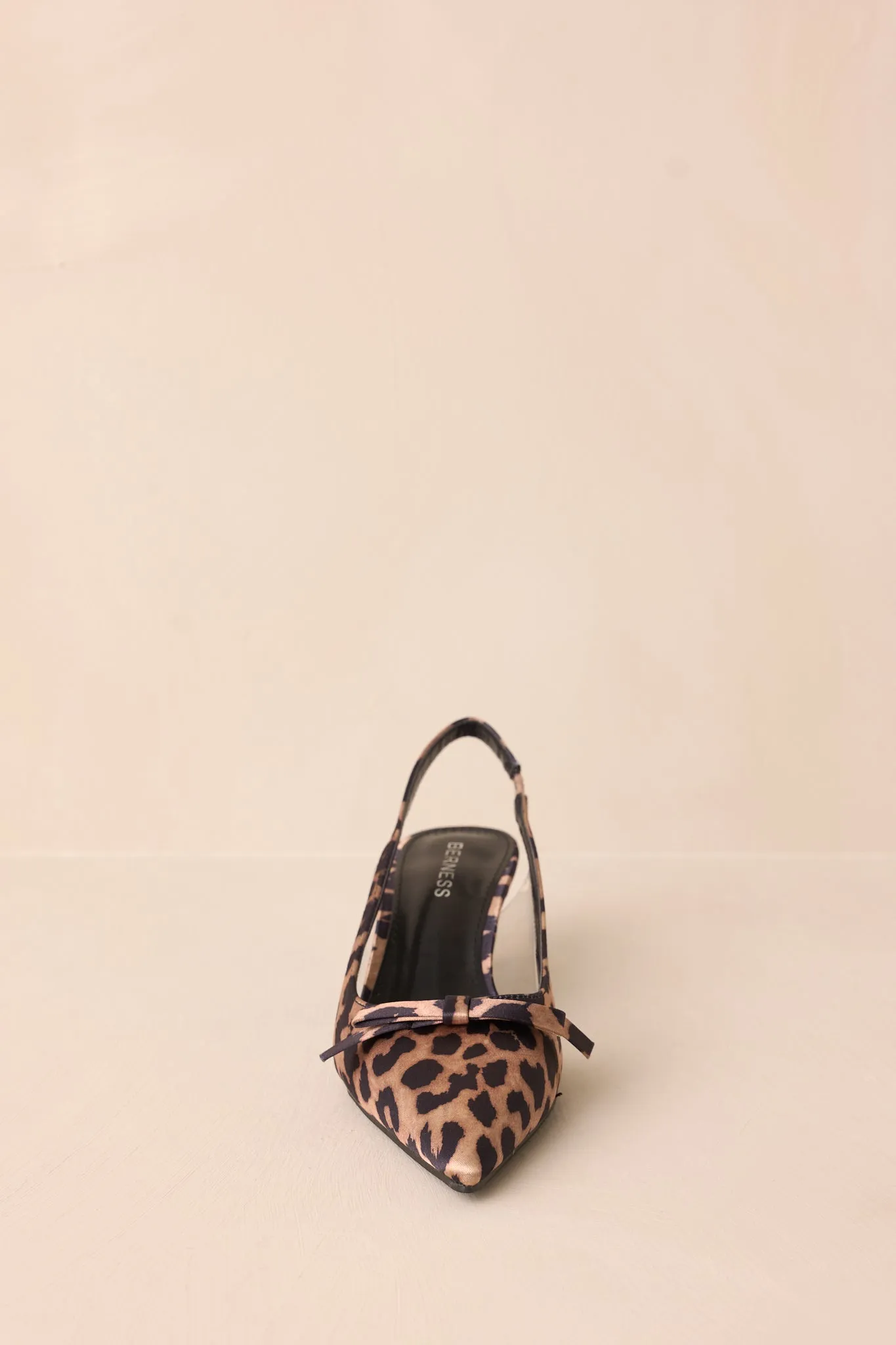 Regal Steps Leopard Print Slingback Kitten Heels