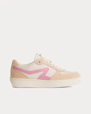 Retro Court Leather Turtle Dove / Sakura Pink Low Top Sneakers