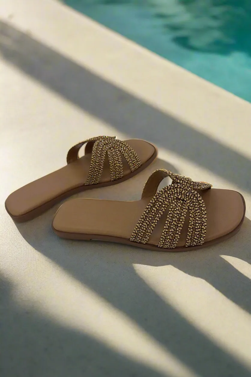 Rhinestone Open toe Sandals