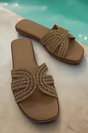 Rhinestone Open toe Sandals