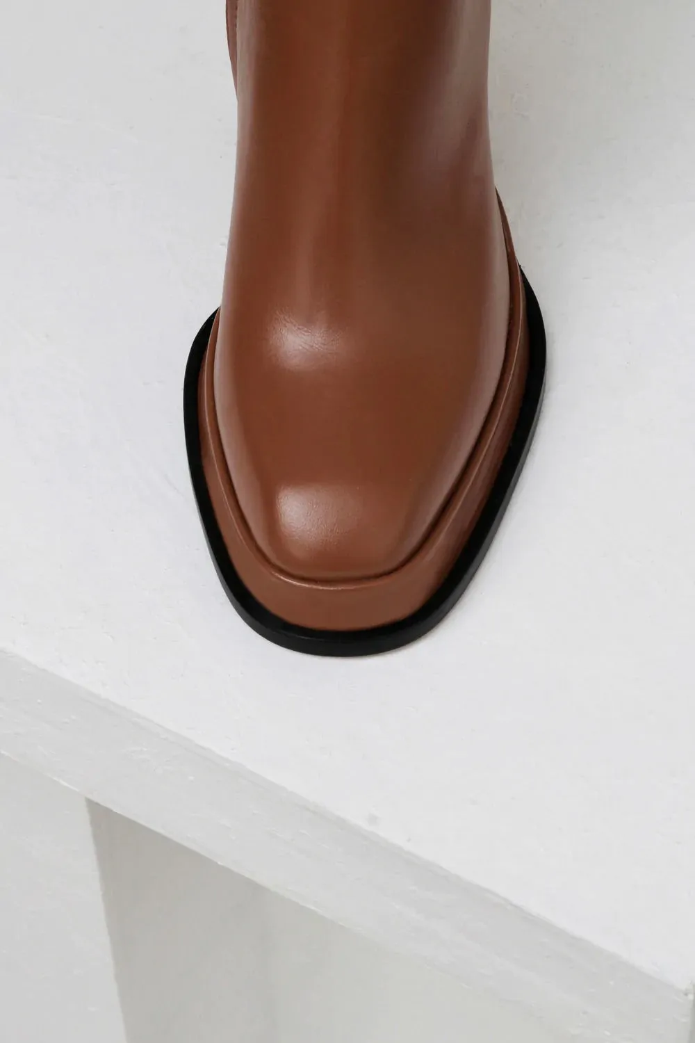 Souliers Martinez- Chueca Calf Leather Boots: Brown