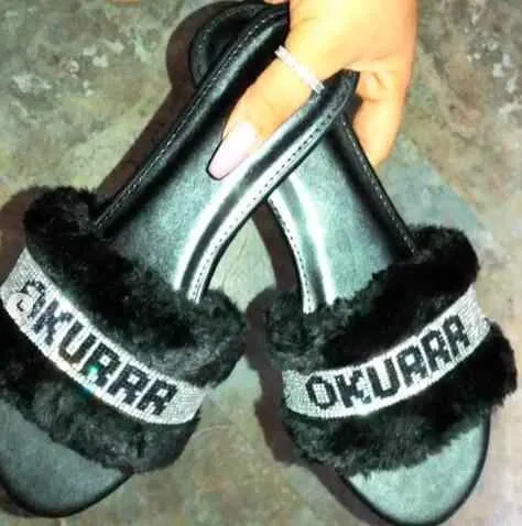 Summer Flat Heel Fur Fashion Women Sandals