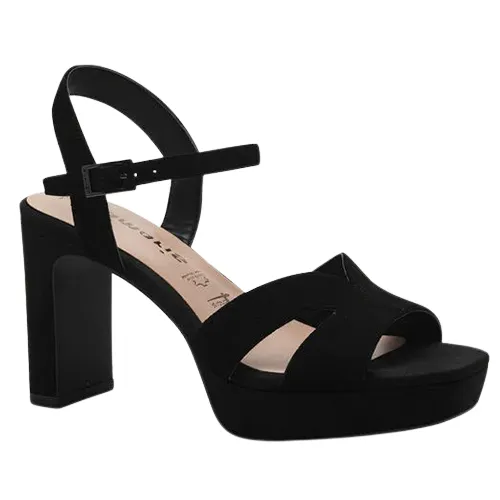 Tamaris Ladies Platform Sandals - 28309-20 - Black