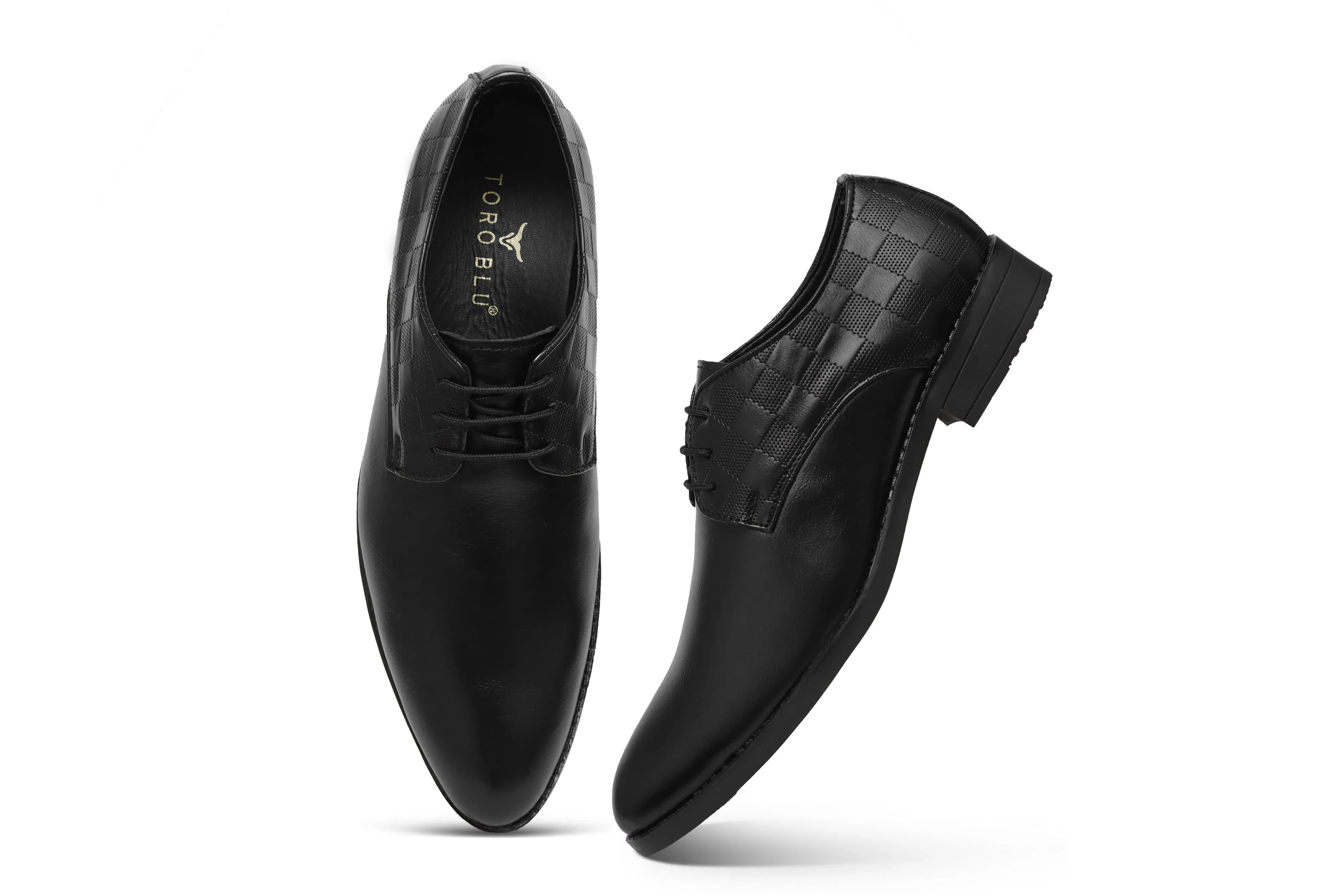 Toro Blu Men's Leather Office Formal Shoes