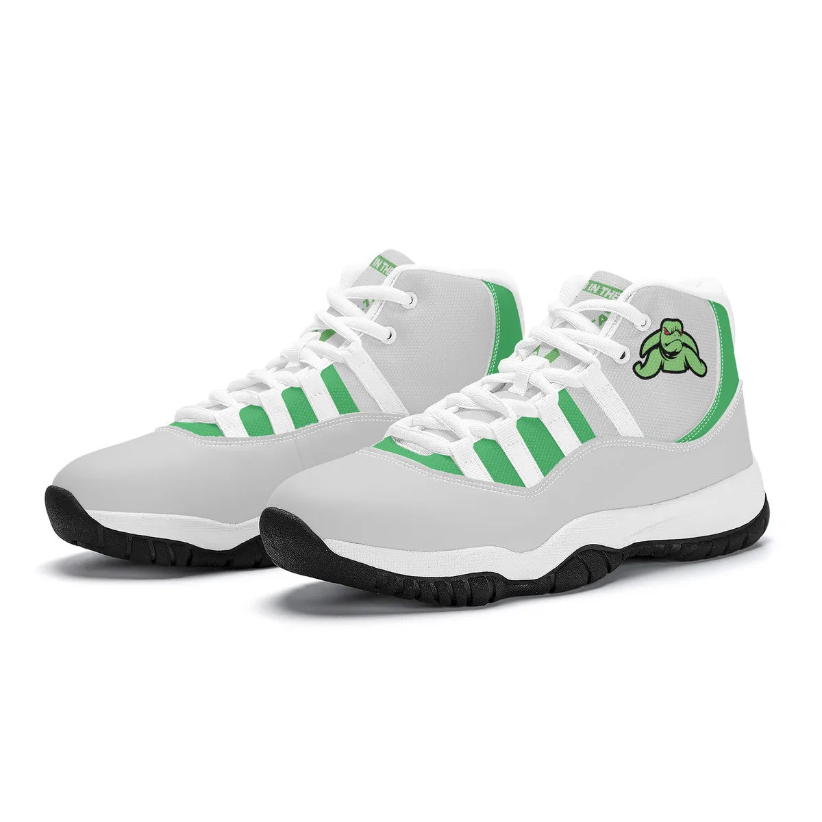 Turtle  High Top Air Retro Sneakers - Grey
