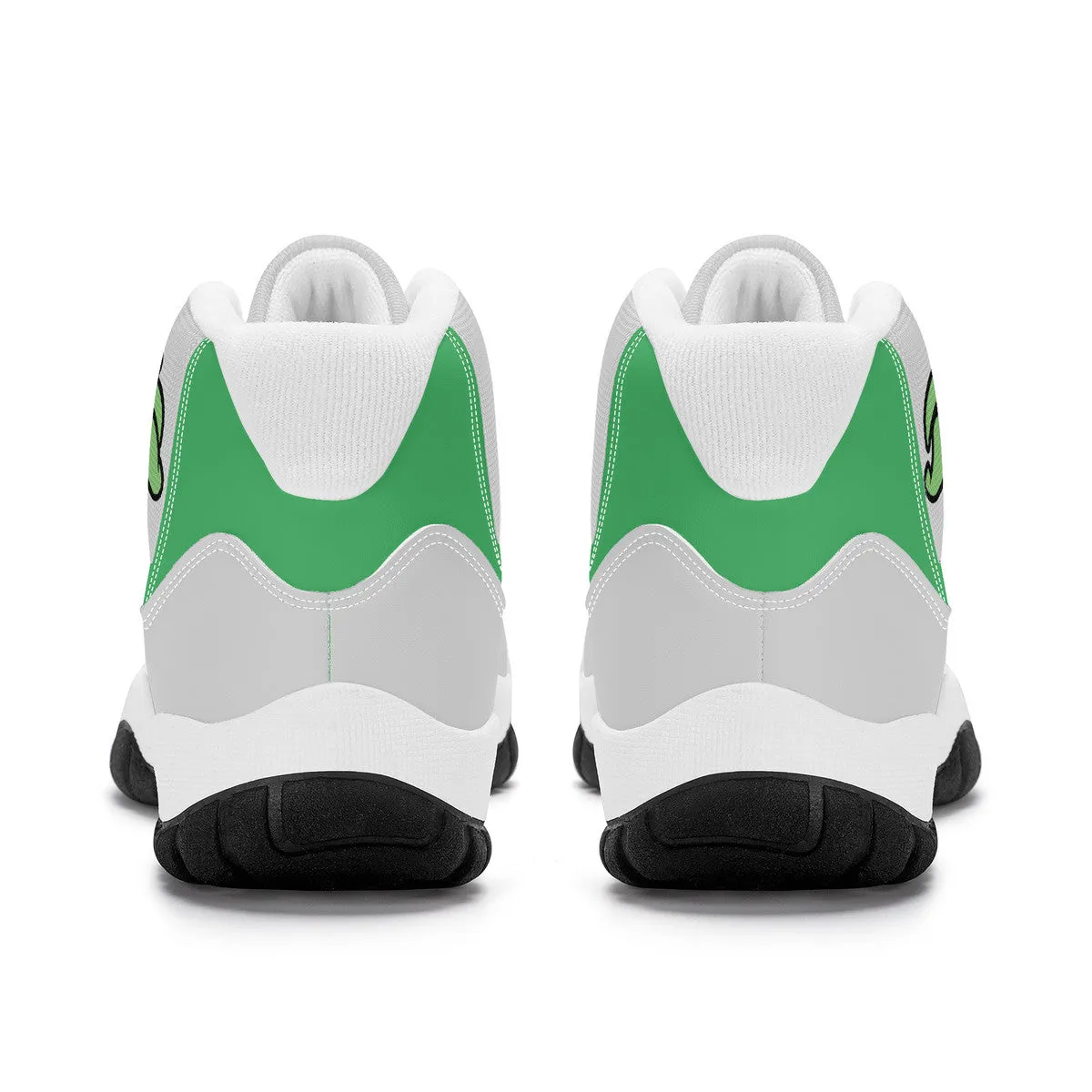 Turtle  High Top Air Retro Sneakers - Grey