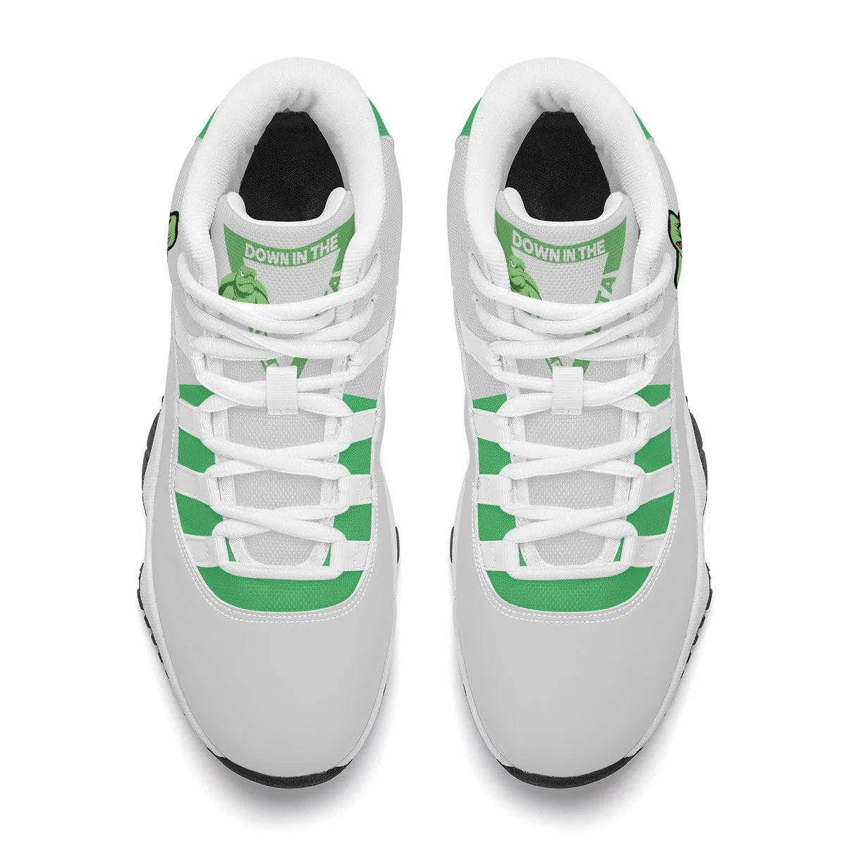 Turtle  High Top Air Retro Sneakers - Grey